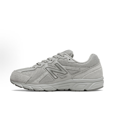 New Balance NB 480 Retro, versatile, comfortable mesh fabric, artificial leather, shock-absorbing, anti-slip, wear-resistant, breathable, rebound, mid-top casual urban commuting running shoes,for men women style, gray >