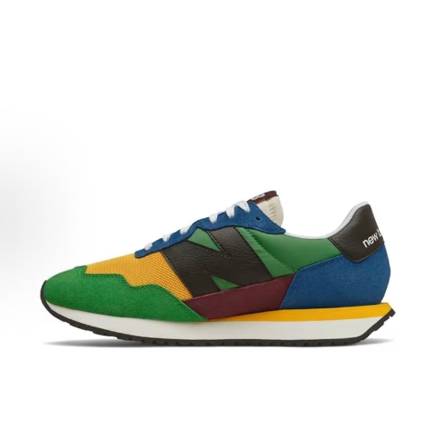 New Balance NB 237 Retro and comfortable fabric two-layer cowhide low-top casual running shoes for both men and women