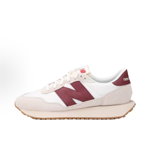 New Balance NB 237 Retro and comfortable fabric two-layer cowhide low-top casual running shoes for both men and women