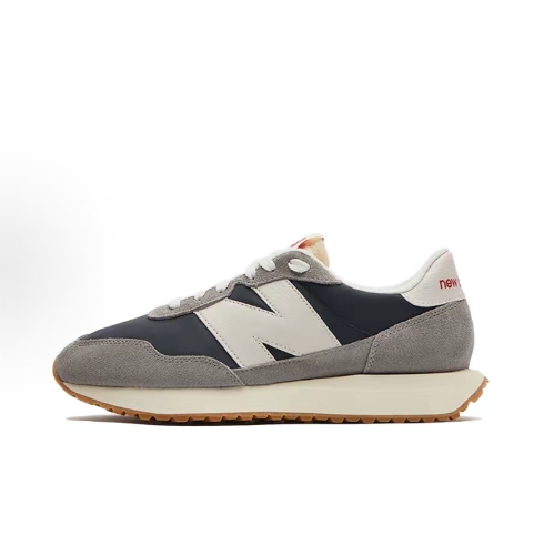 New Balance NB 237 Retro and comfortable fabric two-layer cowhide low-top casual running shoes for both men and women