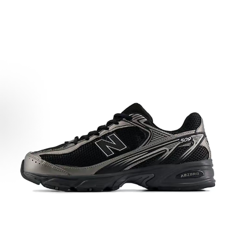 New Balance NB 509 V1 versatile anti-slip low-top dad shoes for both men and women in grey and black