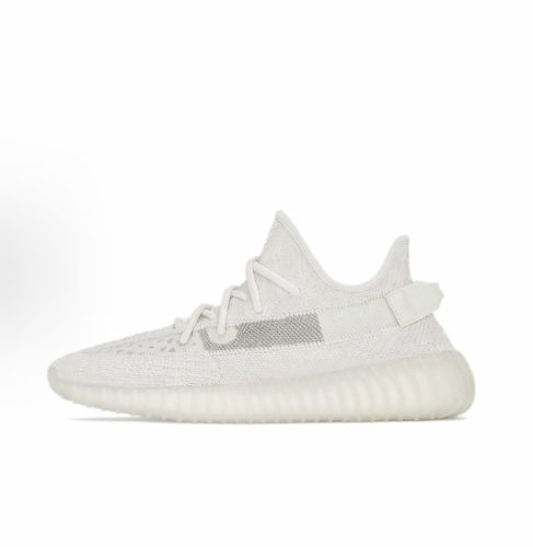 adidas originals Yeezy Boost 350 V2 Ice cream Bone fabric second-generation low-top casual shoes for men and women, white