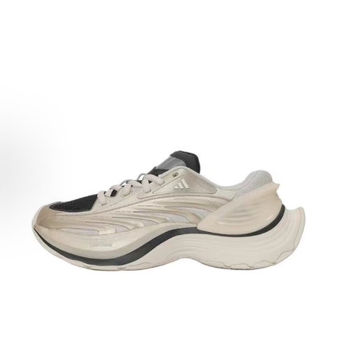 adidas XLG MTW series comfortable and versatile artificial leather, high and low top training long-distance running, urban commuting running shoes for men and women, white and silver