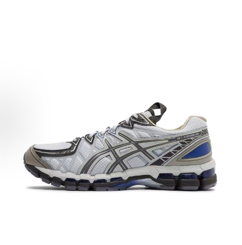 Asics GEL-Kayano 20 Cream Blue fashionable, versatile, anti-slip, wear-resistant, low-top running shoes, white for both men and women