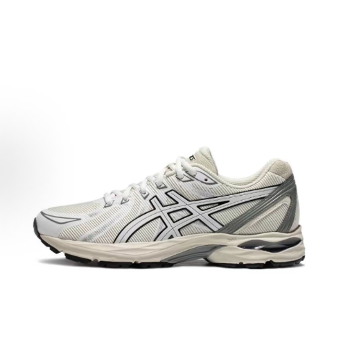 Asics Gel-Flux CN Comfortable shock-absorbing denim fabric synthetic leather Shock-absorbing Wear-resistant Low-top training running shoes Men and women Grey