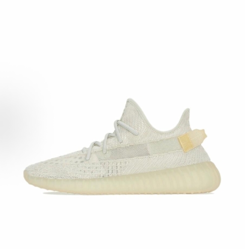 adidas originals Yeezy Boost 350 V2 Ice cream Bone fabric second-generation low-top casual shoes for men and women, white