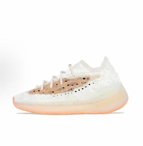 adidas originals Yeezy Boost 380 Starry Sky, yecoraite reflective fabric, anti-slip, wear-resistant, comfortable, low-top sports and casual shoes for men and women, Peach Pink