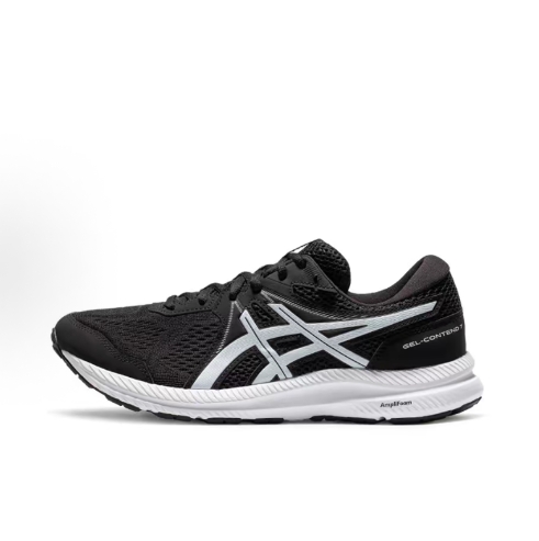 Asics GEL-Contend 7 fashionable, comfortable, lightweight fabric SYNTHETIC leather breathable, durable, shock-absorbing, low top casual long distance running, short distance urban commuting running shoes, men and women white