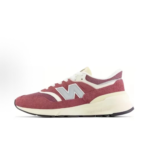 New Balance NB 997R Comfortable, versatile synthetic leather, wear-resistant, breathable, low-top casual running shoes for men and womem, blue and white