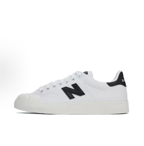 New Balance NB 100 fabric, comfortable and versatile white sneakers, low-top sneakers for both men and women, white and green