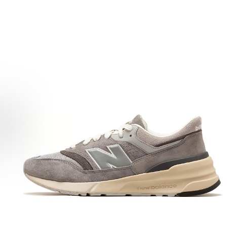 New Balance NB 997R Comfortable, versatile synthetic leather, wear-resistant, breathable, low-top casual running shoes for men and womem, blue and white
