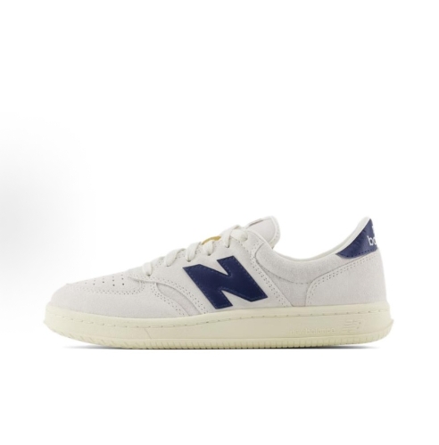 New Balance NB T500 Fashionable, versatile, trendy, low-top casual shoes for both men and women, light grey, D-wide