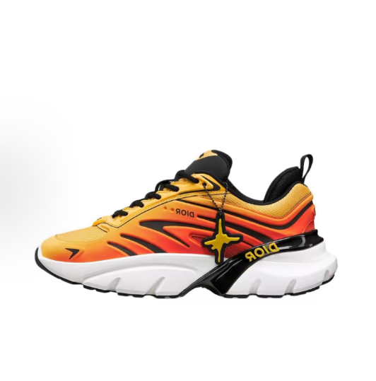 DIOR B44 Blade Round-toe Lace-up Low-top Casual Shoes for Men and women in Black