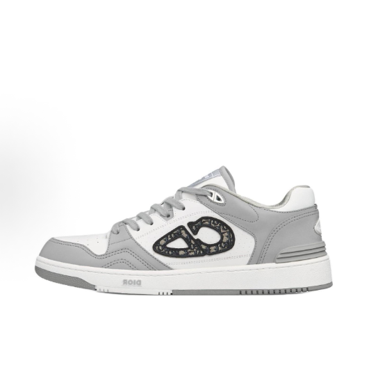 DIOR B57 calfskin jacquard CD logo Low-top sneakers for men and women in grey