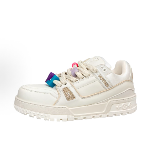 LOUIS VUITTON Trainer Maxi Lace-up low-top Fashion sneakers for Men in white