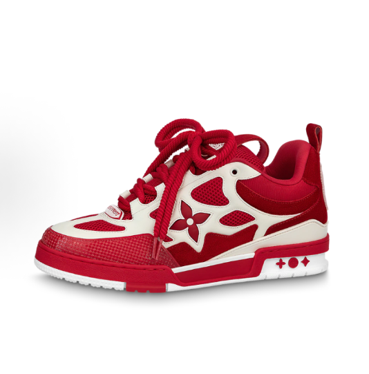 LOUIS VUITTON Skate Lace-up low-top Low-top Fashion Skate for men and women in brown