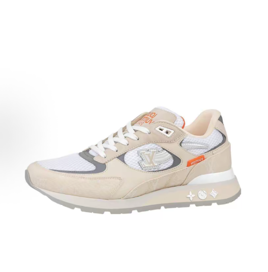 LOUIS VUITTON Run Away Monogram denim Lace-up Low-top sporty casual shoes for men and women, blue