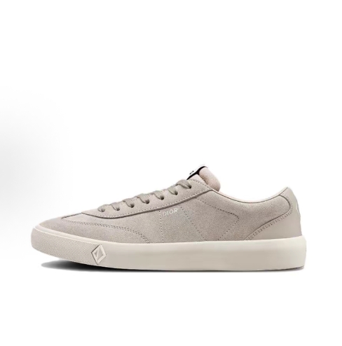 DIOR B101 canvas Leather logo Low-top Lace-up Low-top fashion sneakers for men and women in grey