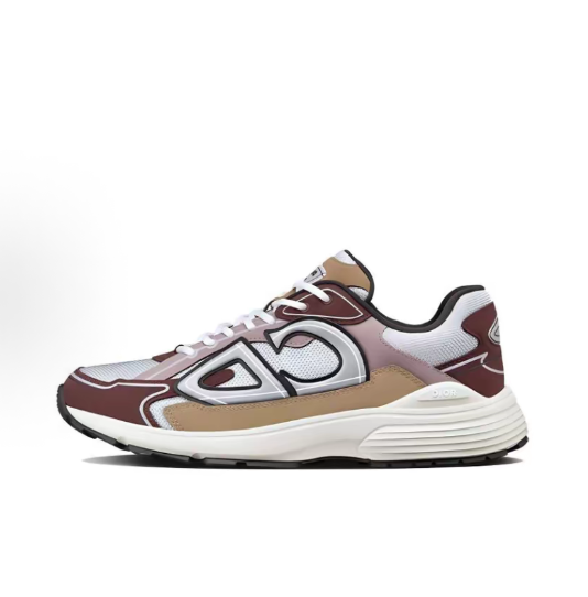 DIOR B30 CD shoes, fabric mesh logo, shock-absorbing, anti-slip, wear-resistant, breathable, low-top casual shoes for men and women, white and blue