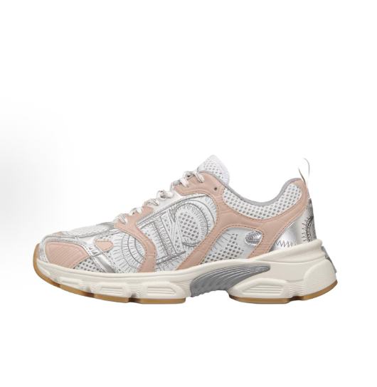 DIOR Chrono Round-toe lace-up Sports Running Shoes, Casual shoes for Women, pink