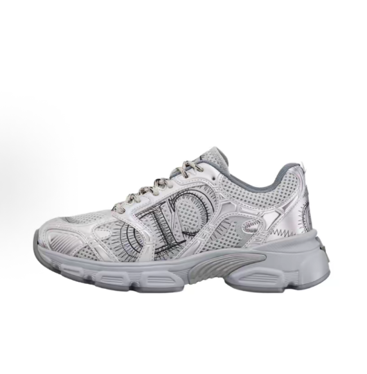 DIOR Chrono Round-toe lace-up Sports Running Shoes, Casual shoes for Women, pink