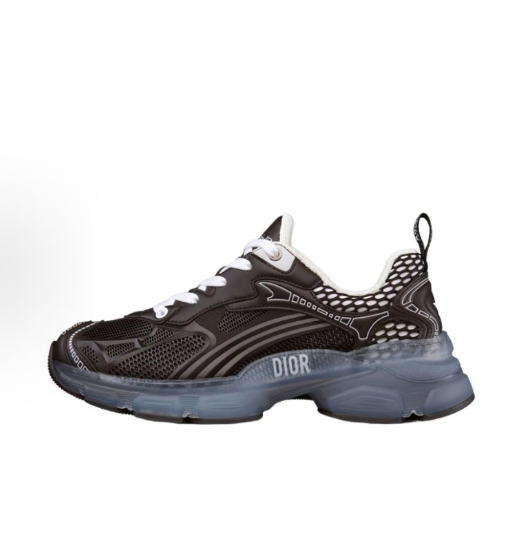 DIOR Vibe Checkered mesh fabric tie anti-slip, wear-resistant, lightweight, low-top casual shoes for women, white