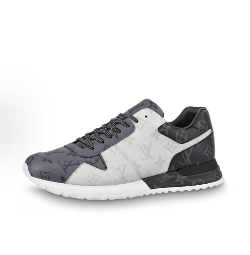 LOUIS VUITTON Run Away anti-slip, wear-resistant, breathable, low-top sports and casual shoes for men and women in white and grey