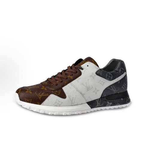 LOUIS VUITTON Run Away anti-slip, wear-resistant, breathable, low-top sports and casual shoes for men and women in white and grey