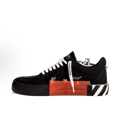 OFF-WHITE Vulcanized low-top vulcanized sports fashion sneakers for men in black