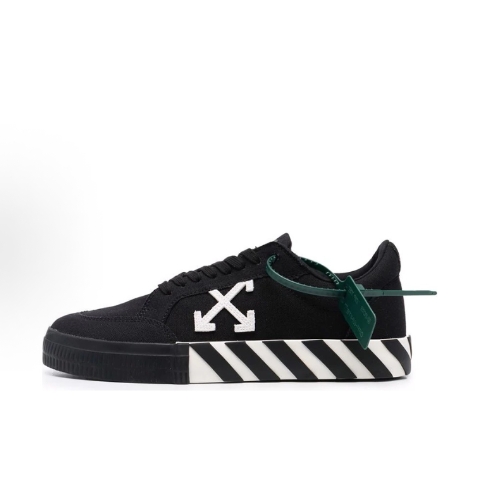 OFF-WHITE Vulcanized low-top vulcanized sports fashion sneakers for men in black