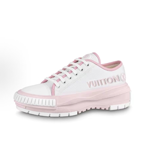 LOUIS VUITTON Squad leather fashion round-toe low-top thick-soled shoes for women, light blue
