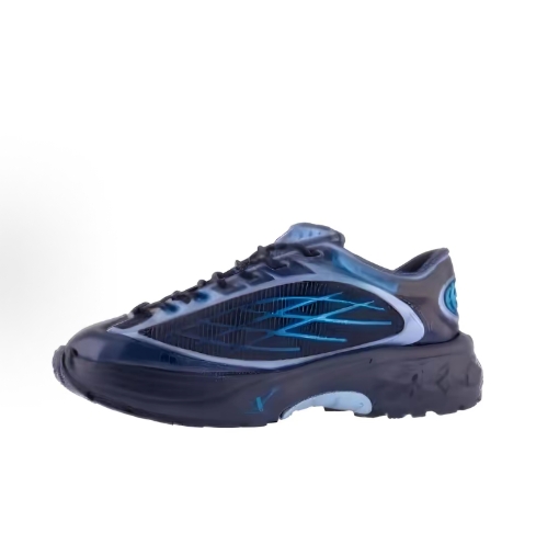 LOUIS VUITTON Discovery Leather round-toe lace-up low-top Casual shoes for Men in black