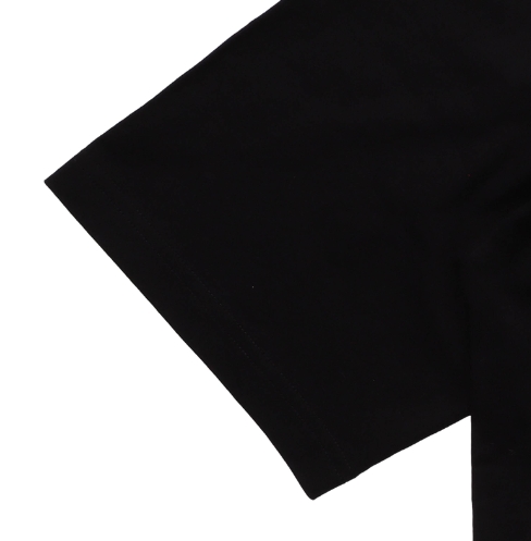 Balenciaga Political Campaign Cola Print large-sized short-sleeved off-the-shoulder T-shirt for men and women in black