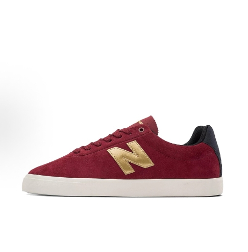 New Balance NB Numeric 22 Suede Casual Durable Balance Low-top Sneakers for Men and women, White and brown