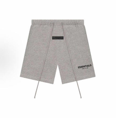 Fear of God Essentials SS22 Stretch Limo Letter Logo Printed Flocked Sport American Heavyweight Casual Shorts, Men and women Black style >