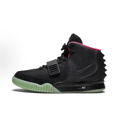 Nike Air Yeezy 2 nrg kanye west shock-absorbing high-top retro basketball shoes for men and women in grey and white