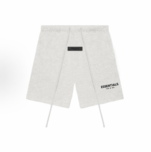 Fear of God Essentials SS22 Stretch Limo Letter Logo Printed Flocked Sport American Heavyweight Casual Shorts, Men and women Black style >