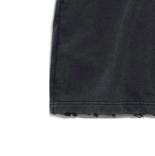 Balenciaga letter pattern printed loose and tight mid-waist three-point casual shorts Regular style men's black