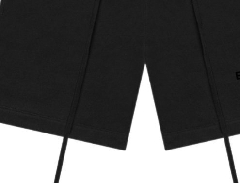 Fear of God Essentials SS22 Stretch Limo Letter Logo Printed Flocked Sport American Heavyweight Casual Shorts, Men and women Black style >