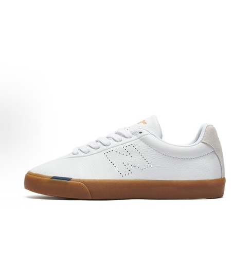 New Balance NB Numeric 22 Suede Casual Durable Balance Low-top Sneakers for Men and women, White and brown