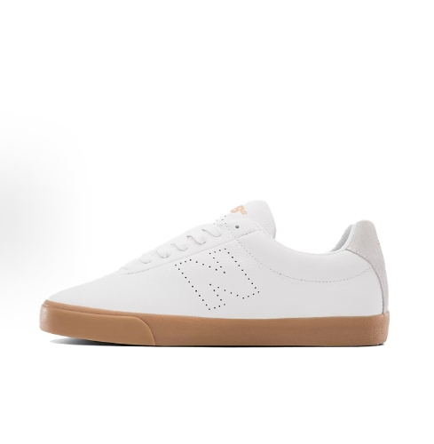 New Balance NB Numeric 22 Suede Casual Durable Balance Low-top Sneakers for Men and women, White and brown