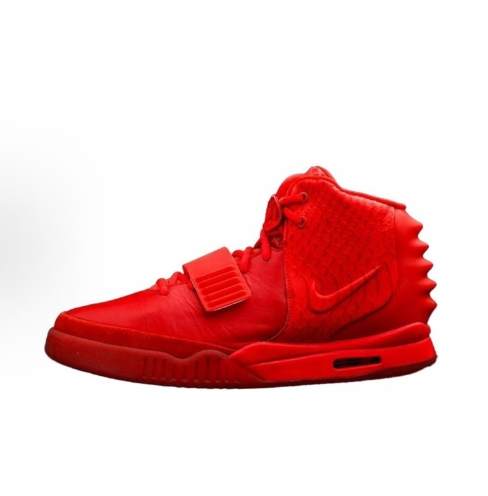 Nike Air Yeezy 2 nrg kanye west shock-absorbing high-top retro basketball shoes for men and women in grey and white