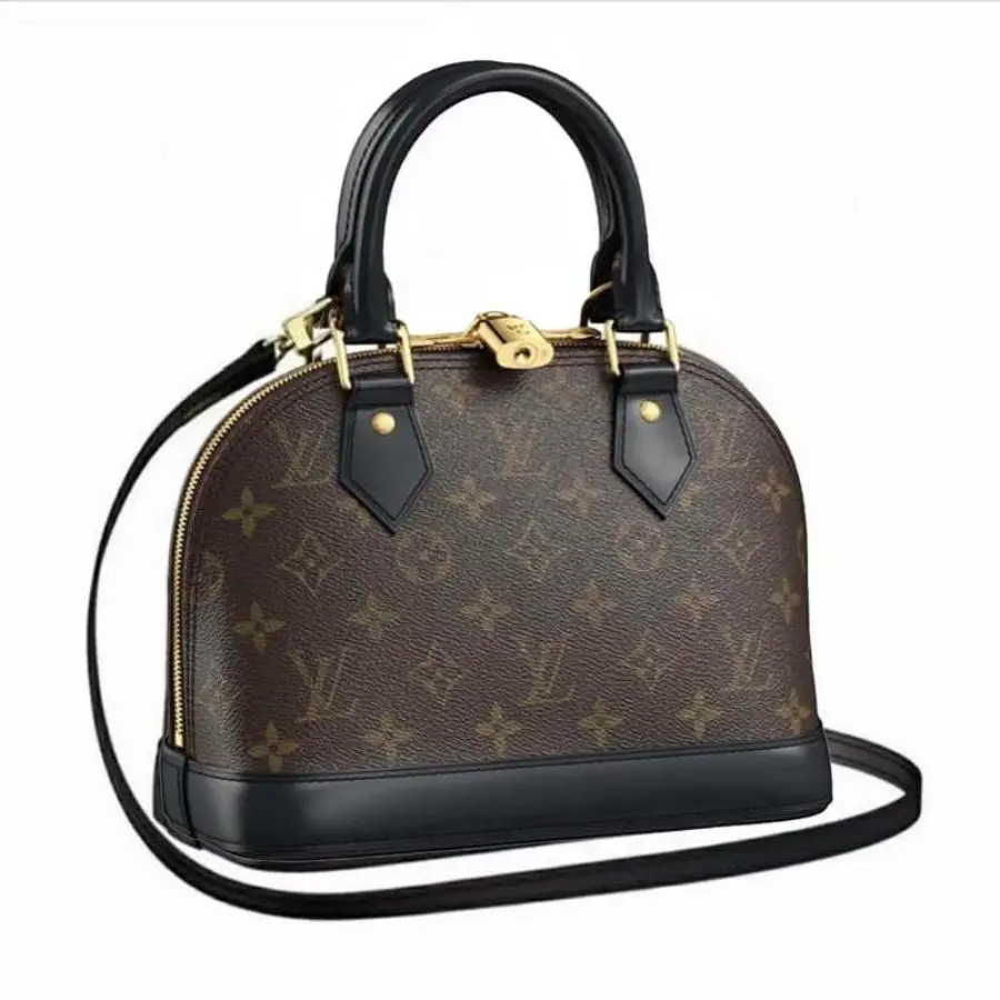 Louis Vuitton LV Alma BB PM Shoulder Bag Monogram Damier Ebene M53152