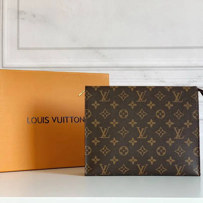 Louis Vuitton LV Toiletry Pouch Handbag Clutch Bag M46037