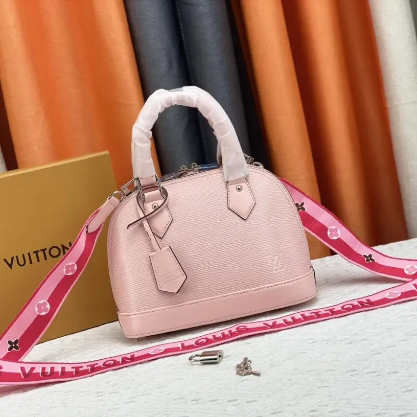 Louis Vuitton LV Alma BB PM Shoulder Bag Monogram Damier Ebene M53152