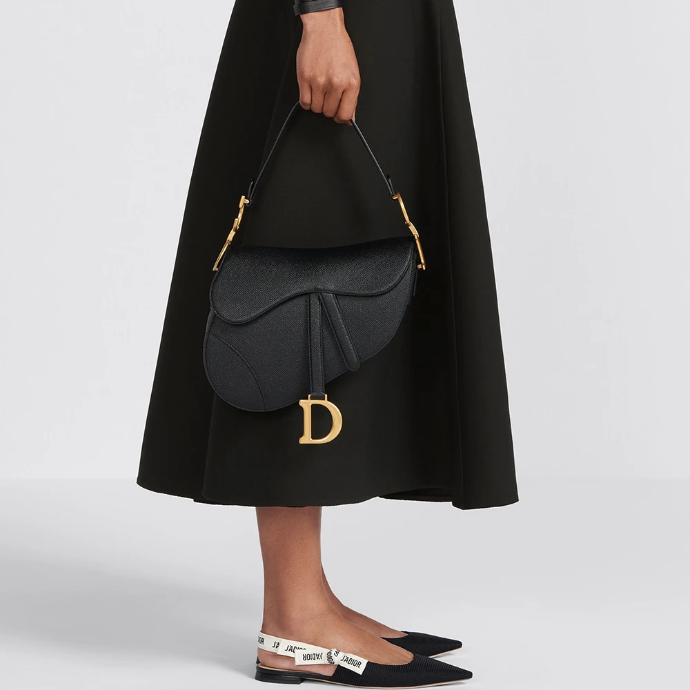 Dior Small Saddle Bag Grained Calfskin