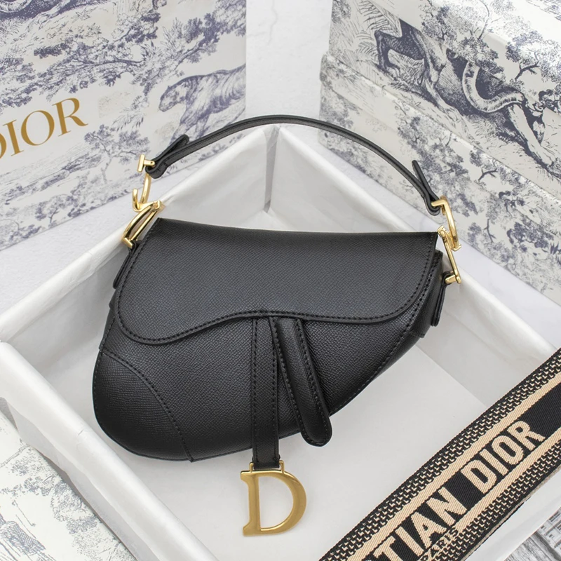 Dior Small Saddle Bag Grained Calfskin