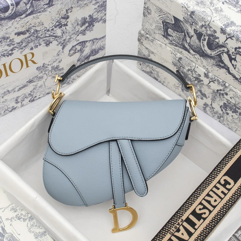 Dior Small Saddle Bag Grained Calfskin