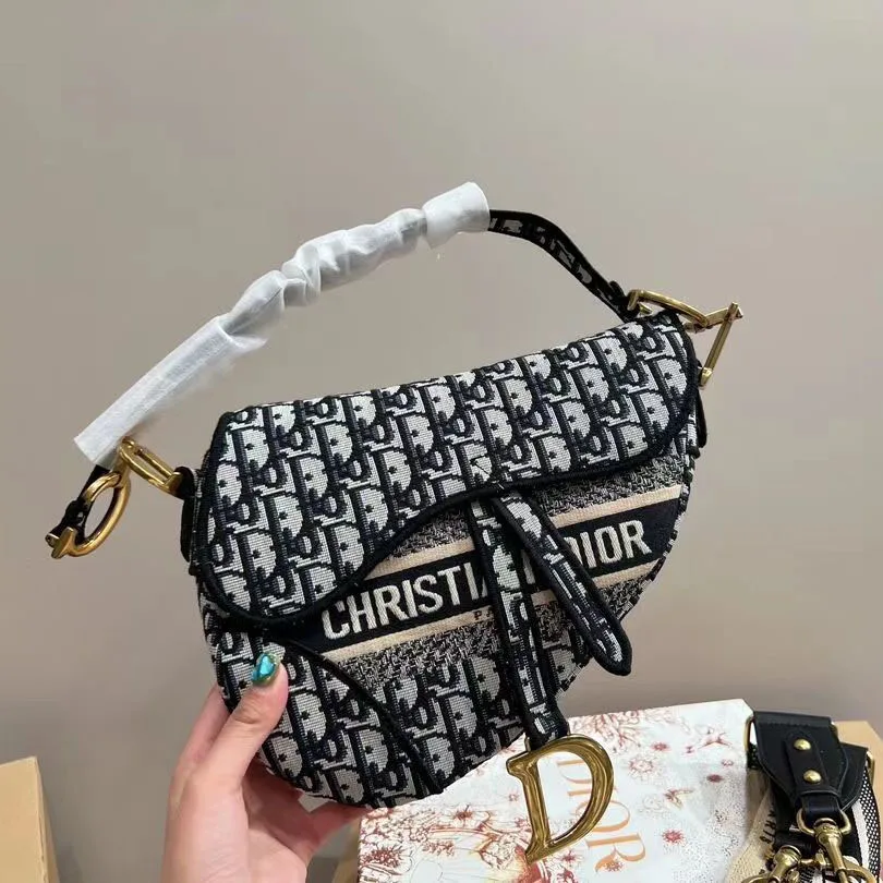 Dior SADDLE Bag Oblique Embroidered