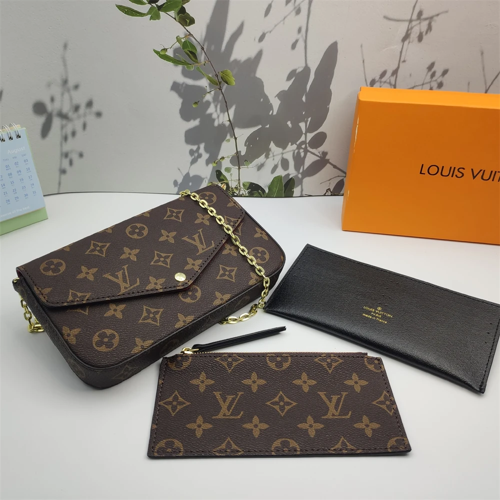 [Flash Sale] LV Félicie Monogram Canvas Fuchsia Crossbody Bag